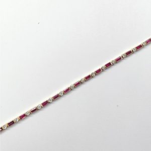 Diamond and Ruby Bracelet
